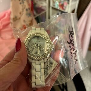 Disney Silver and White Mickey Mouse Watch